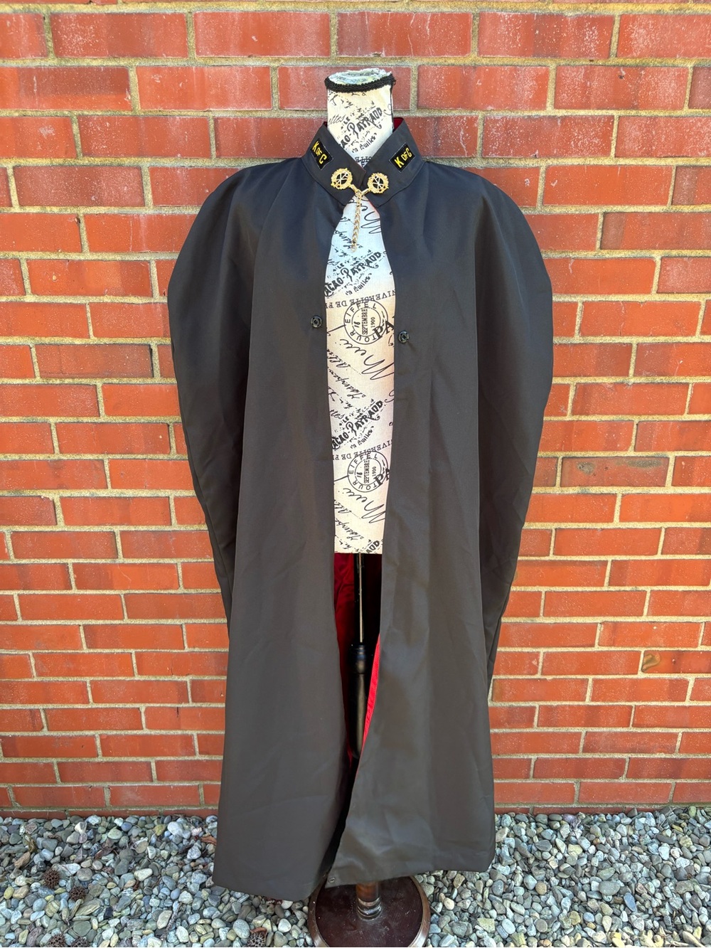VTG Knights of Columbus 4th degree cape cloak black red Lynch Kelly Regalia